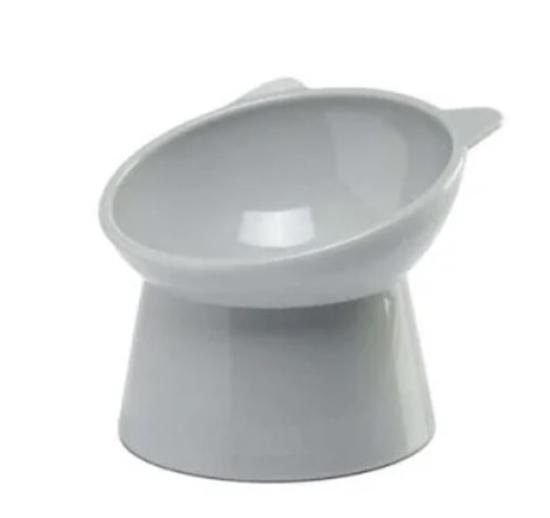 Picture of LeoPet Cat high bowl grey